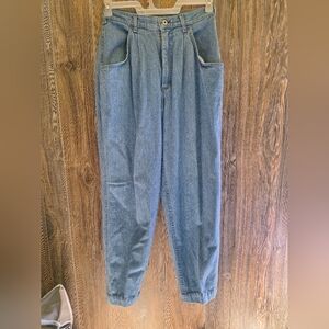 Vintage Union Lee Pleated High Rise Jeans Made USA Size 12 Medium